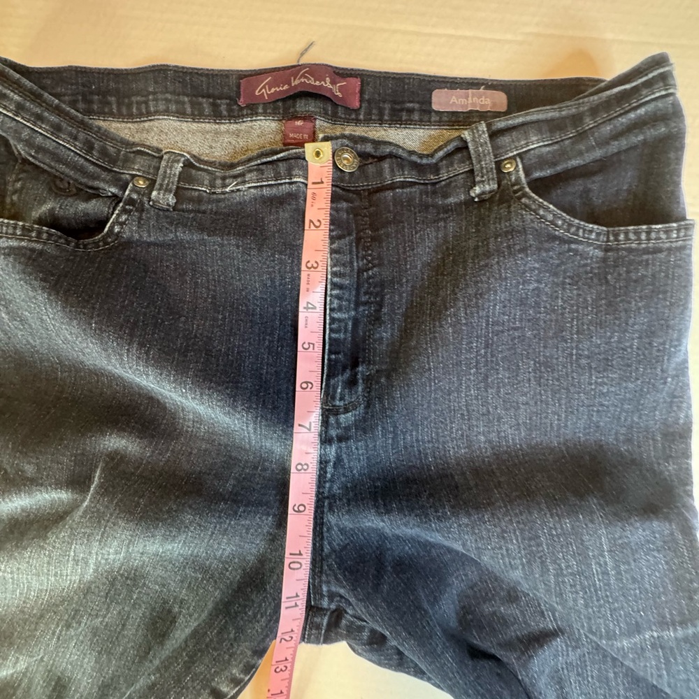 Gloria Vanderbilt Amanda Petite Bootcut Jeans Dark Wash 16P - Picture 6 of 10